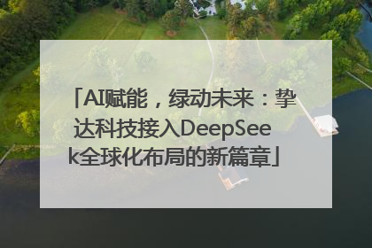 AI赋能，绿动未来：挚达科技接入DeepSeek全球化布局的新篇章
