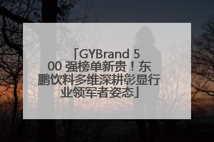 GYBrand 500 强榜单新贵！东鹏饮料多维深耕彰显行业领军者姿态