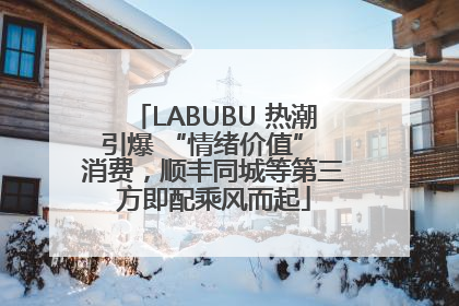 LABUBU 热潮引爆 “情绪价值” 消费，顺丰同城等第三方即配乘风而起